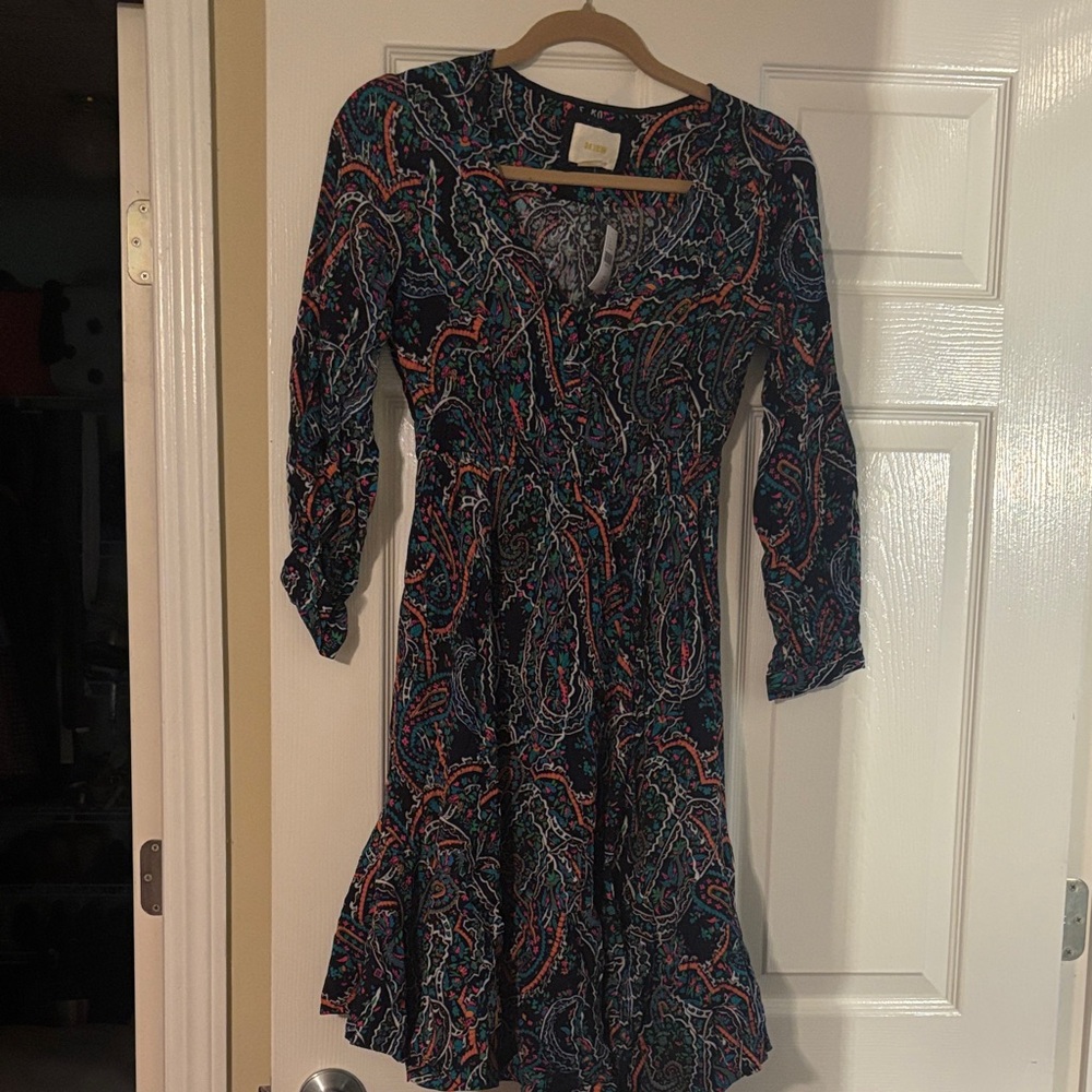 Maeve Vibrant Long Sleeve Dress